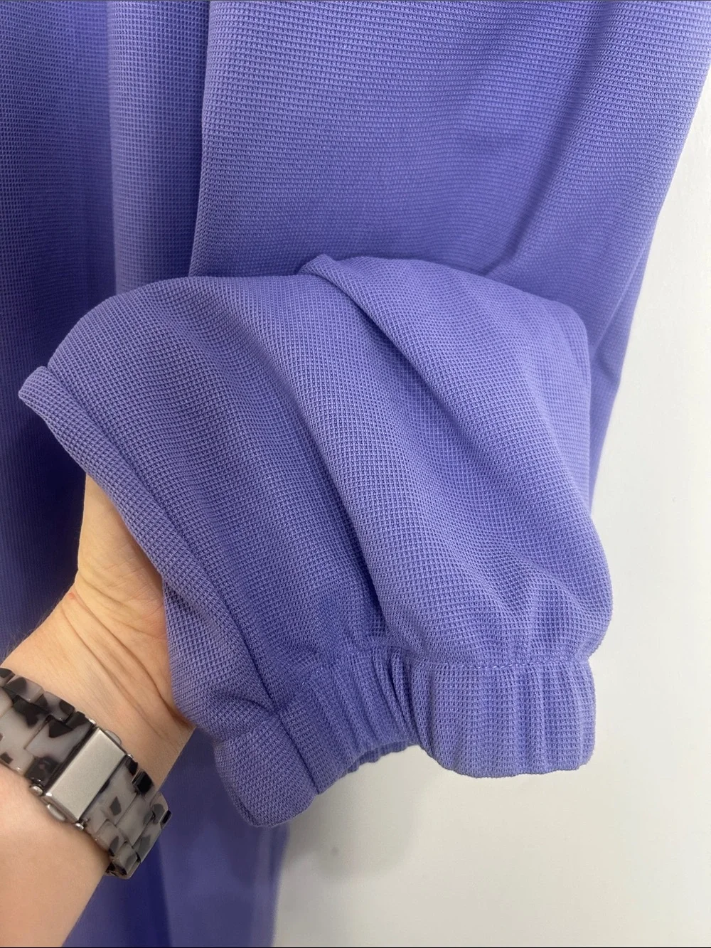 HALARA Pockets Waffle Casual Jogger Overalls Mellow Purple Size Small - Picture 15 of 16